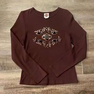 🏍️ Vintage Lombardi’s Harley-Davidson Staten Island Long Sleeve